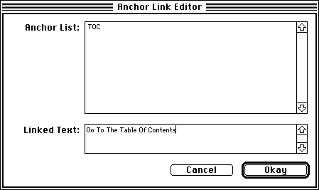 Anchor Link Editor